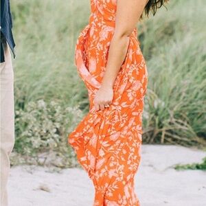 Selfie Leslie Floral High Neck Maxi Dress